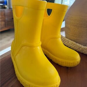 Yellow UGGs Kids Rain Boots